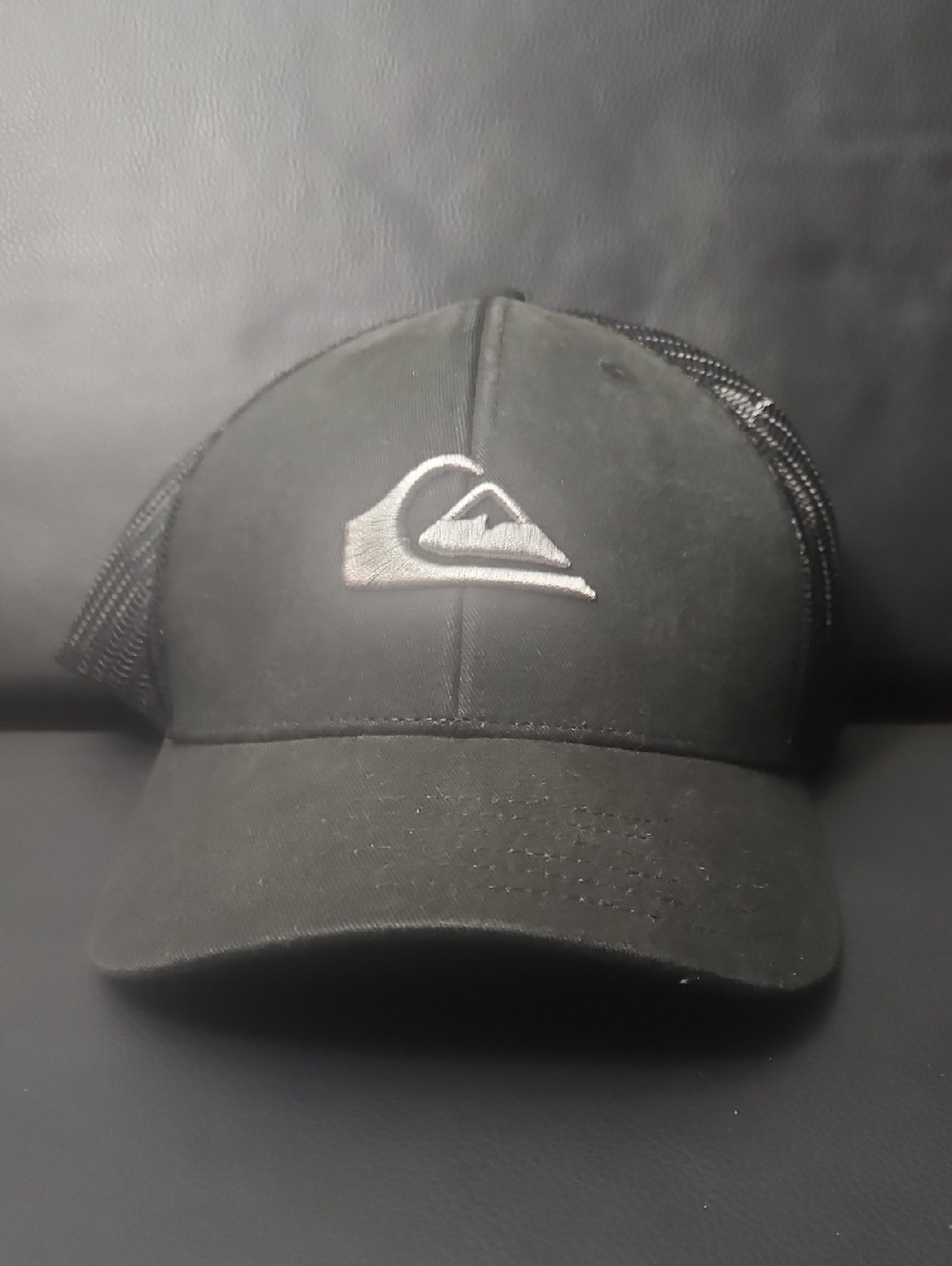 Quiksilver Black Cap with White Logo Embroidery